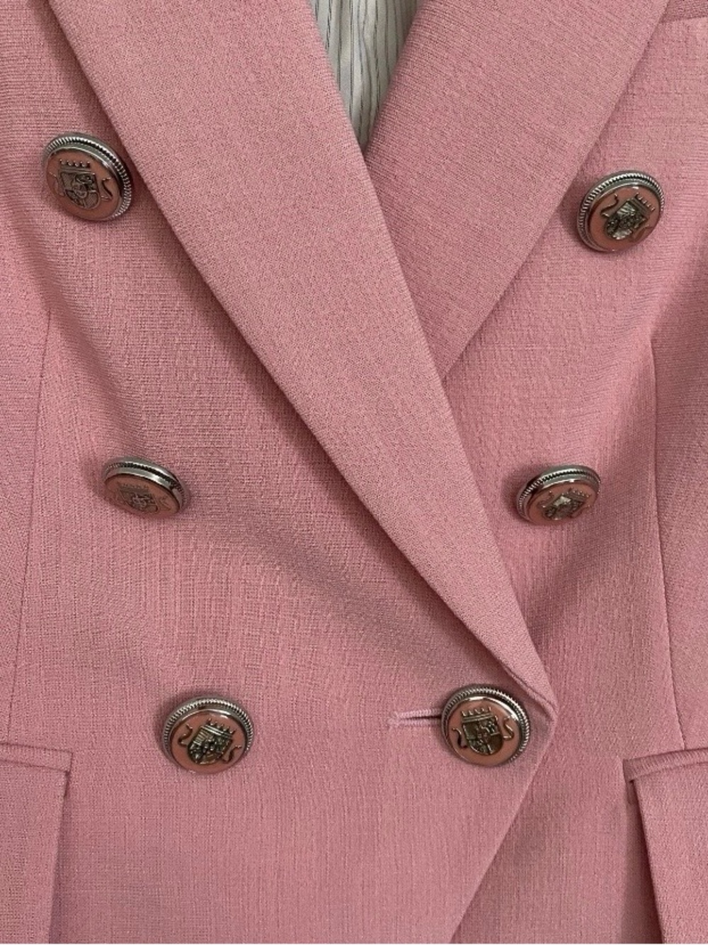 Veronica Beard Miller Dickey Blazer Women’s 2 Pink Corpcore Career Luxury Office - Picture 11 of 15
